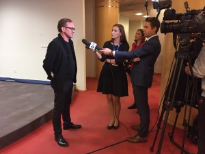 Andrzej Chyra at the European Parliament, 20th of October 2015 